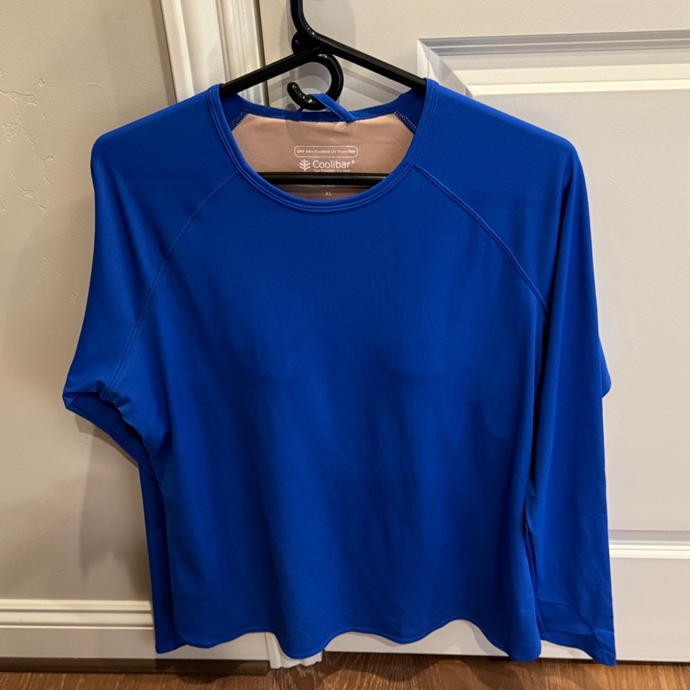 Coolibar Royal Blue UV Protection Swim Top NWT